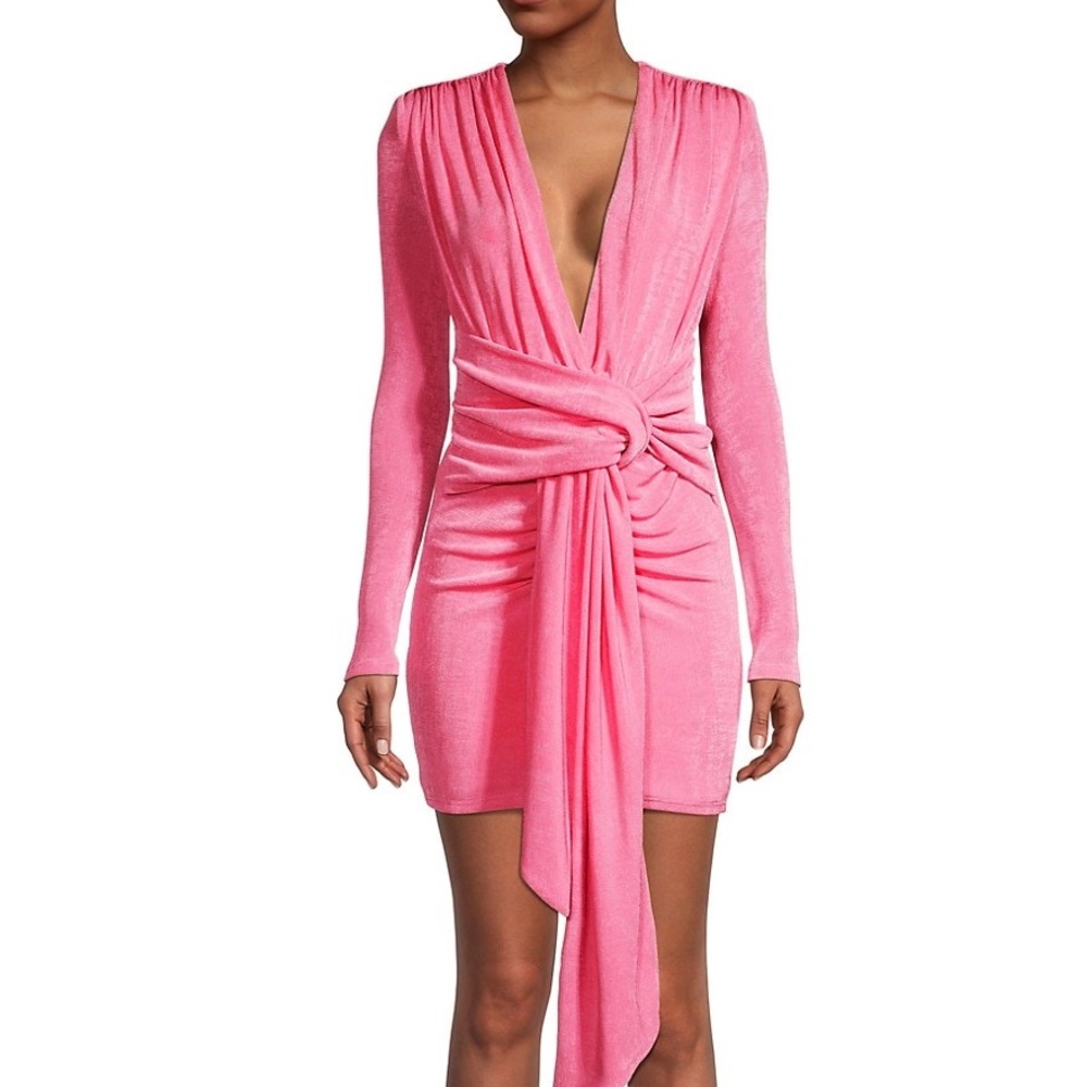 ISO MISHA DRESS PINK longsleeve